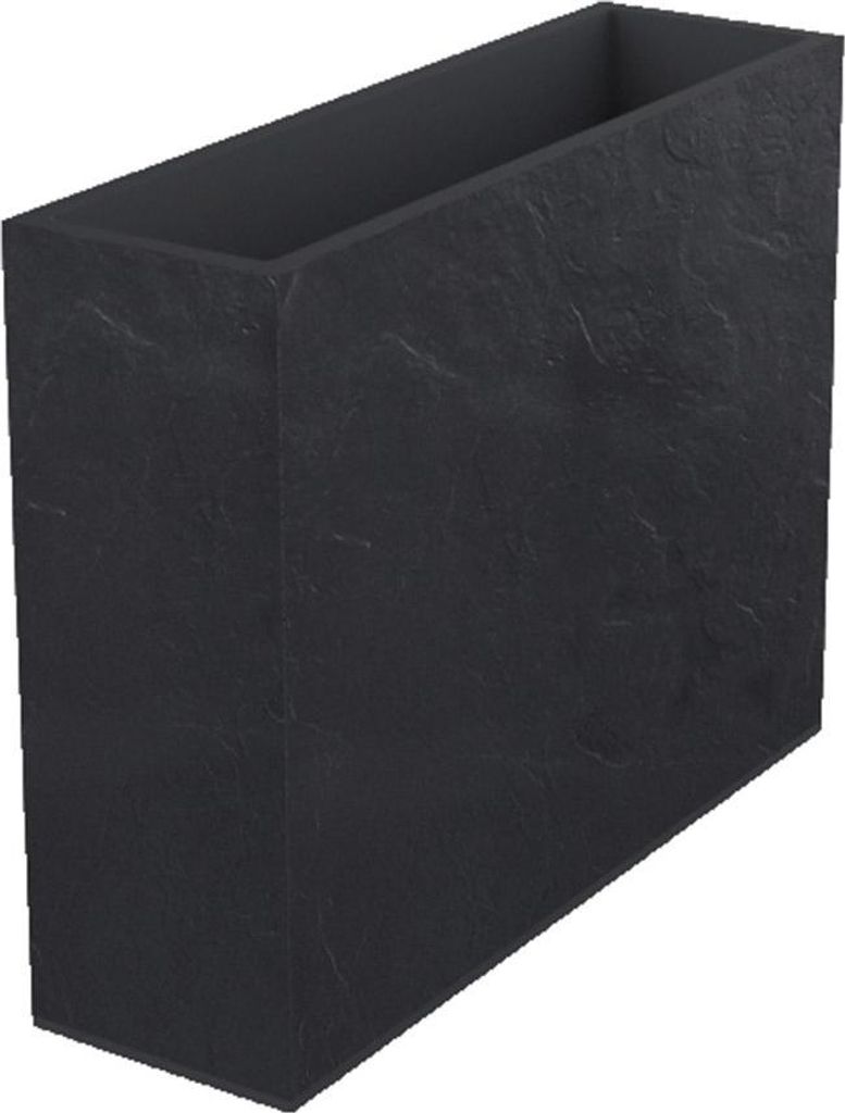 EDA Pflanzkübel Kunststoff Schwarz 99,5x29,5x78,5 cm Blumentopf Hoch