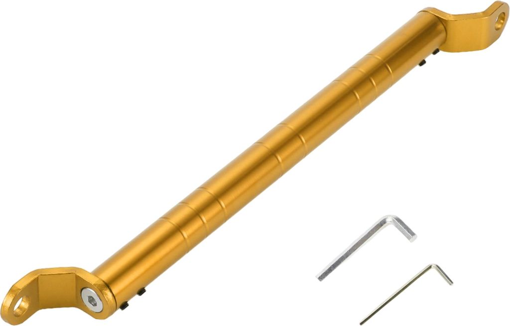 Motorrad Querlenker, Spiegelhalterung 34cm / 13,39" Motorrad Lenkererweiterung mit kleinem Schraubenschlüssel Goldton, 1 Set