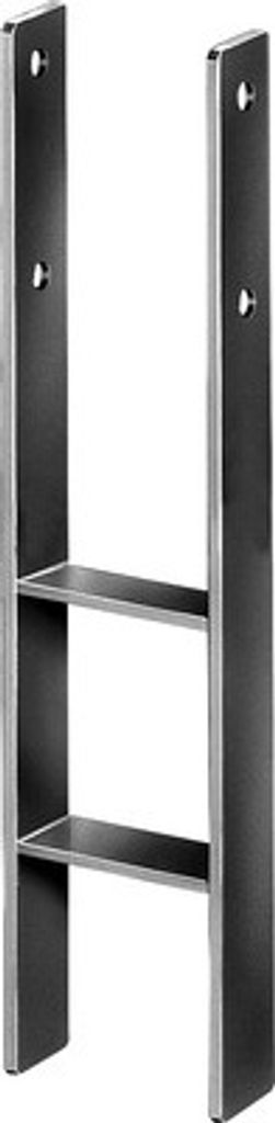 Alberts 213718 Supporto per montante ad H, acciaio inox, Immagine del prodotto 