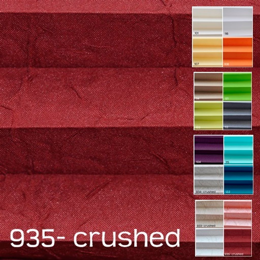 Plissee burgund crushed (935) Fenster Tür ohne Bohren BxL: 110 x 40 cm Klemmfix Rollos