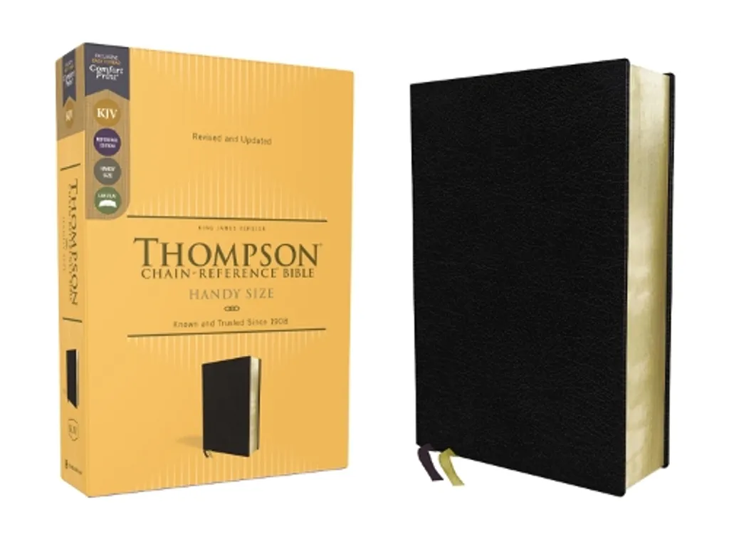 Bible d'étude KJV Thompson Portable pour Prédication et Voyage Noir