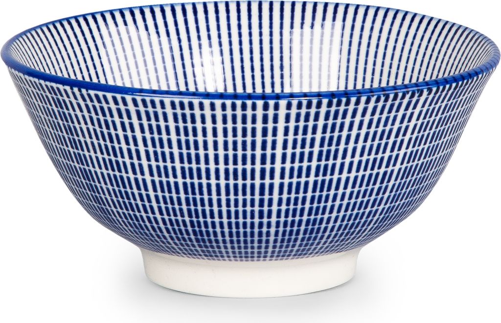 Miska kamionkowa granatowa z brązową obwódką 16 cm 550 ml Zdjęcie produktu 5