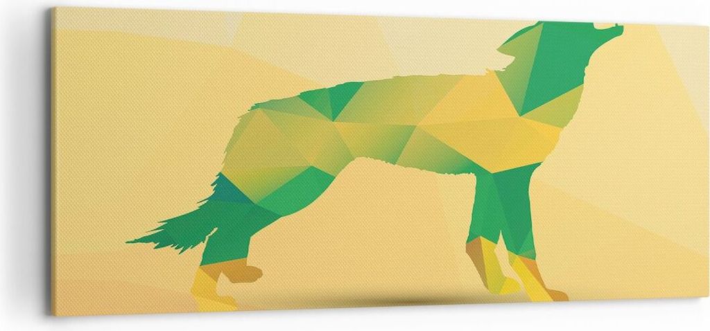 Bild auf Leinwand - Leinwandbild - Wolf modern Grafik - Produktbild 