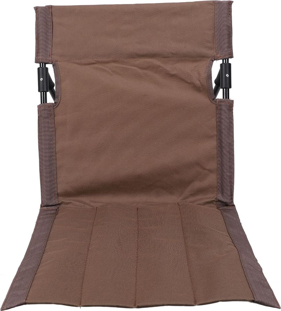 Camping Klappstuhl Leichtgewicht Bequemer Loungesessel Einzelner Faulenzerstuhl mit Rückenlehne Für Outdoor Camping Angeln Braun