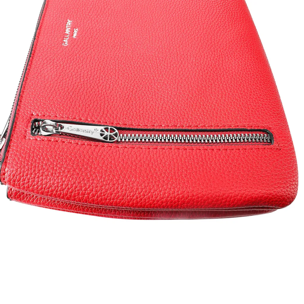 Borsa Donna Gallantry Rossa Granulata | Tracolla Elegante Paris - 4