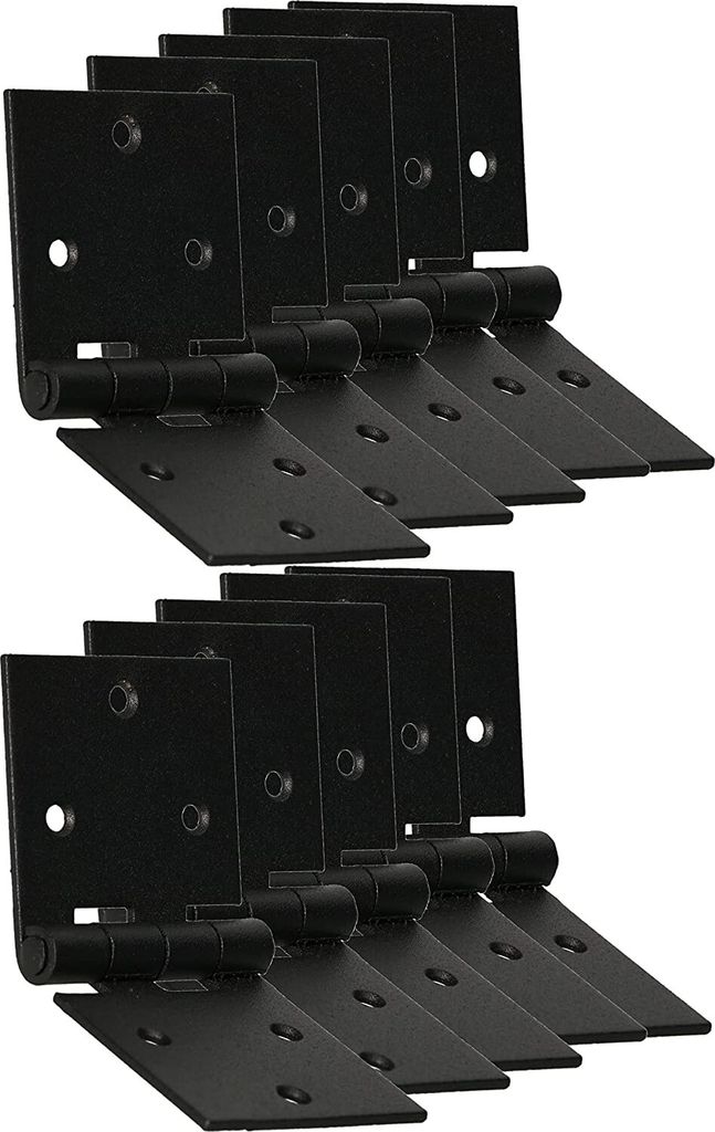 KOTARBAU Türscharnier Kistenband Möbelscharnier 100x50 mm Gerollt Schwarz