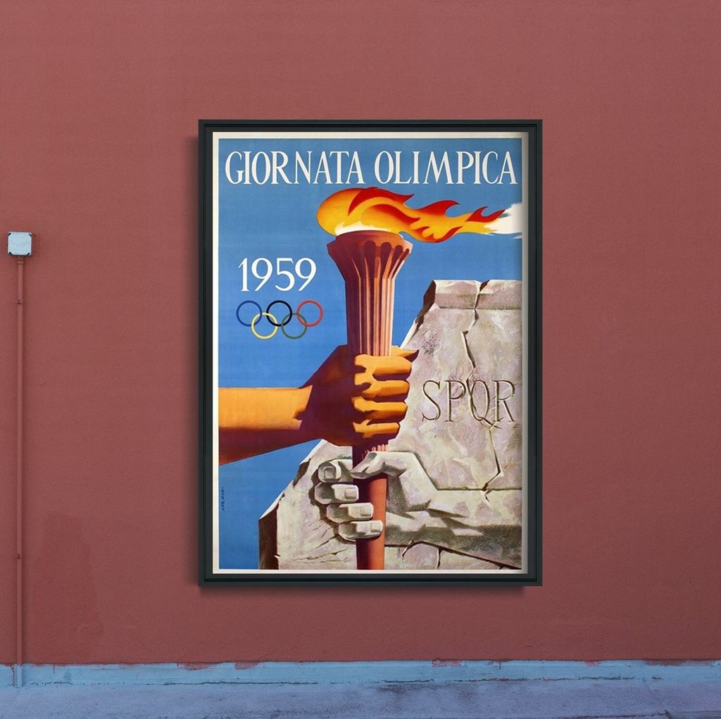 Poster - Canvas - Leinwand - 42 cm x 59,4 cm – Giornata Olimpica