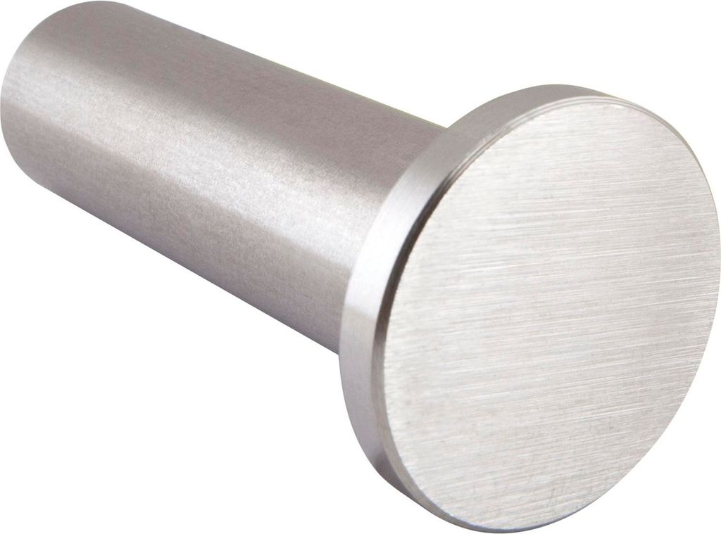 Mantelhaken Divanno ø 22 mm, Tiefe 50 mm, Edelstahl gebürstet