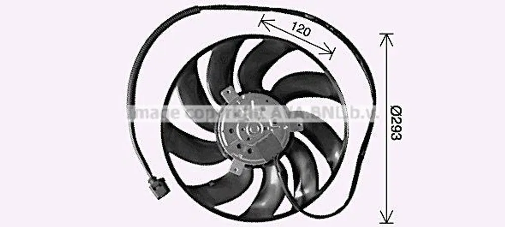 Ventilateur de radiateur électrique pour Transporter V et Multivan V T5