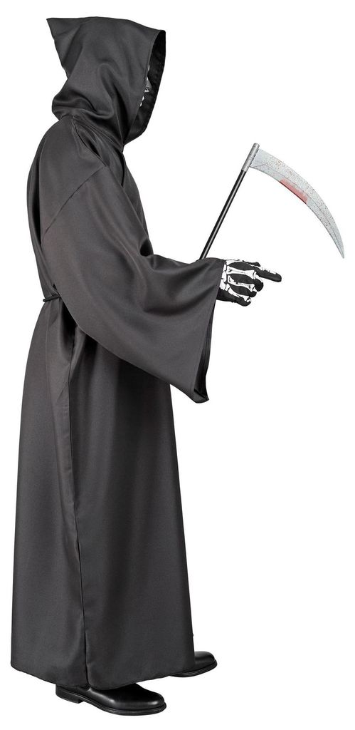 Sensemann zwarte hoodtrui, geschikt voor Halloween, maat: Productafbeelding 