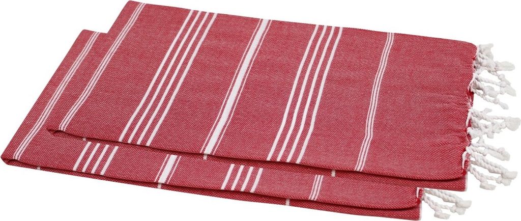 Hamamtücher 100x180 cm | 2 Stück | Sultan Style rot Produktbild 
