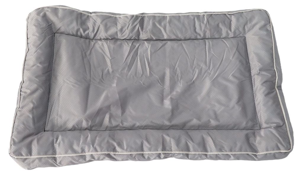 Hundebett-Kistenunterlage, wasserdicht, rutschfest, bequeme Haustiermatte für Zwinger und Heimgebrauch, Grau, 90 x 55 cm, Haustiere unter 13,6 kg