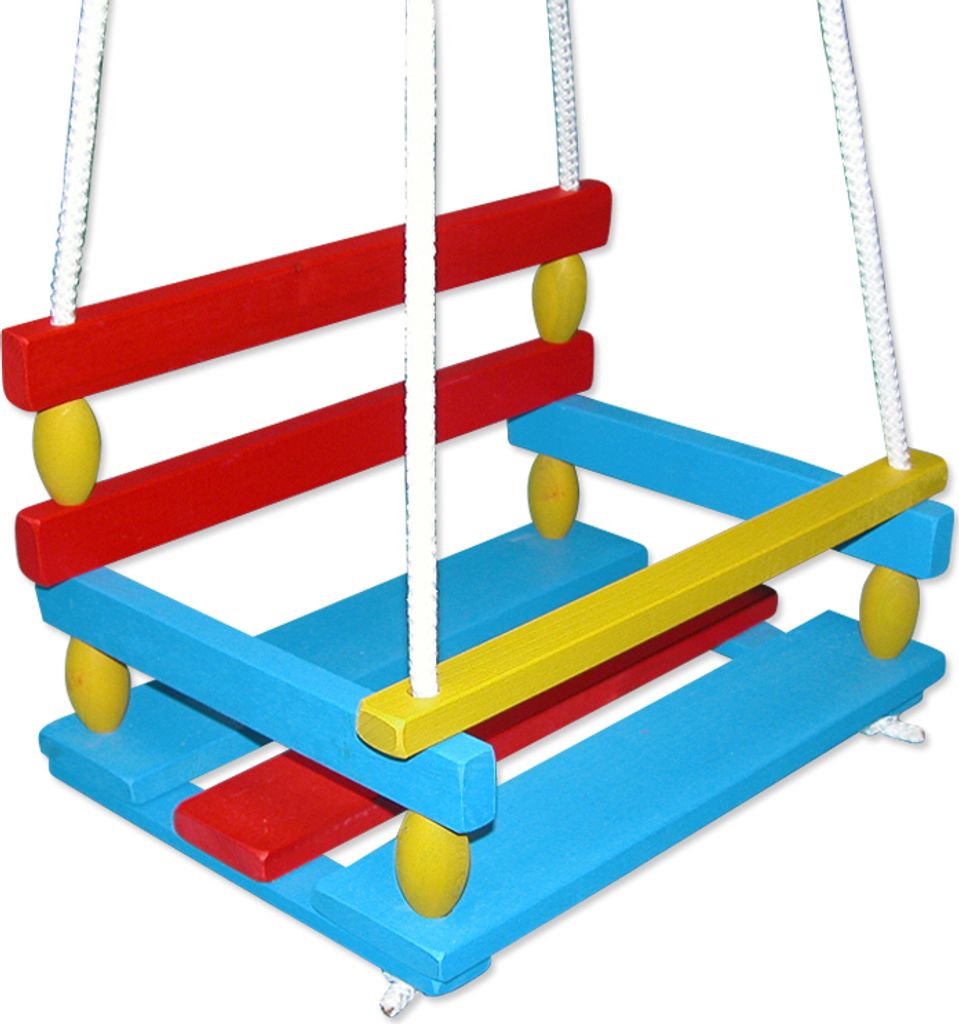 Holzschaukel farbig