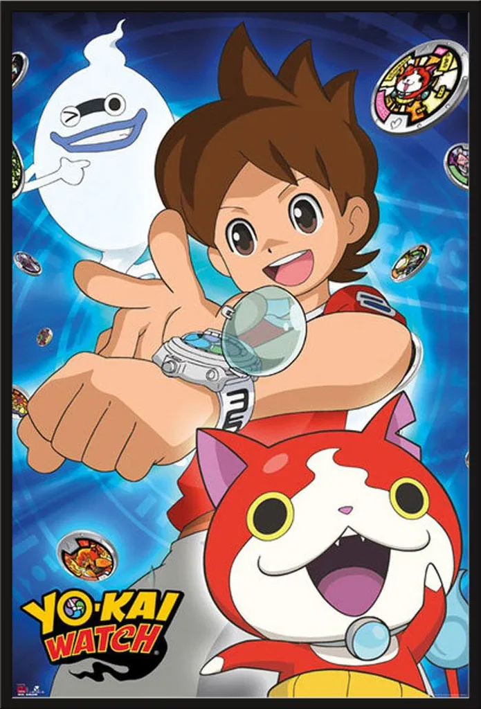 Décoration Murale Yo-Kai Watch Cadre Noir Shinsuke pour Chambre Enfant