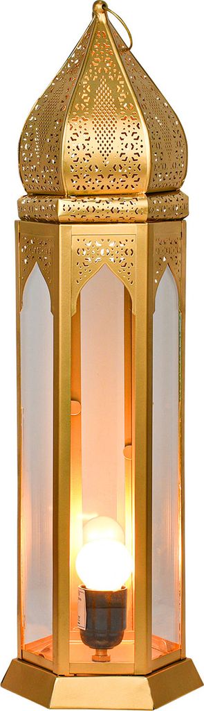 Marrakesch Orientalische Deko Stehlampe Lampe 65cm groß | Boho Tischlampe als Dekoration im Wohnzimmer Schlafzimmer & Kinderzimmer | Stehleuchte A...