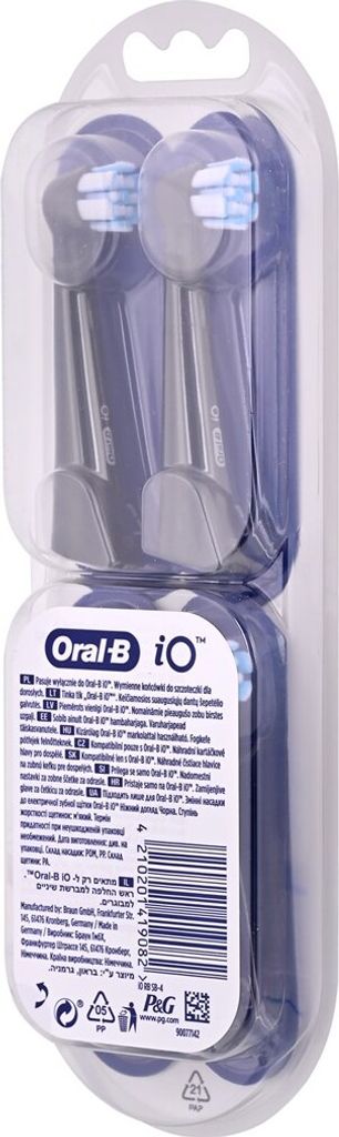 Braun Oral-B IO Gentle Care Schwarz Ersatzbürsten 4er Pack Produktbild 6
