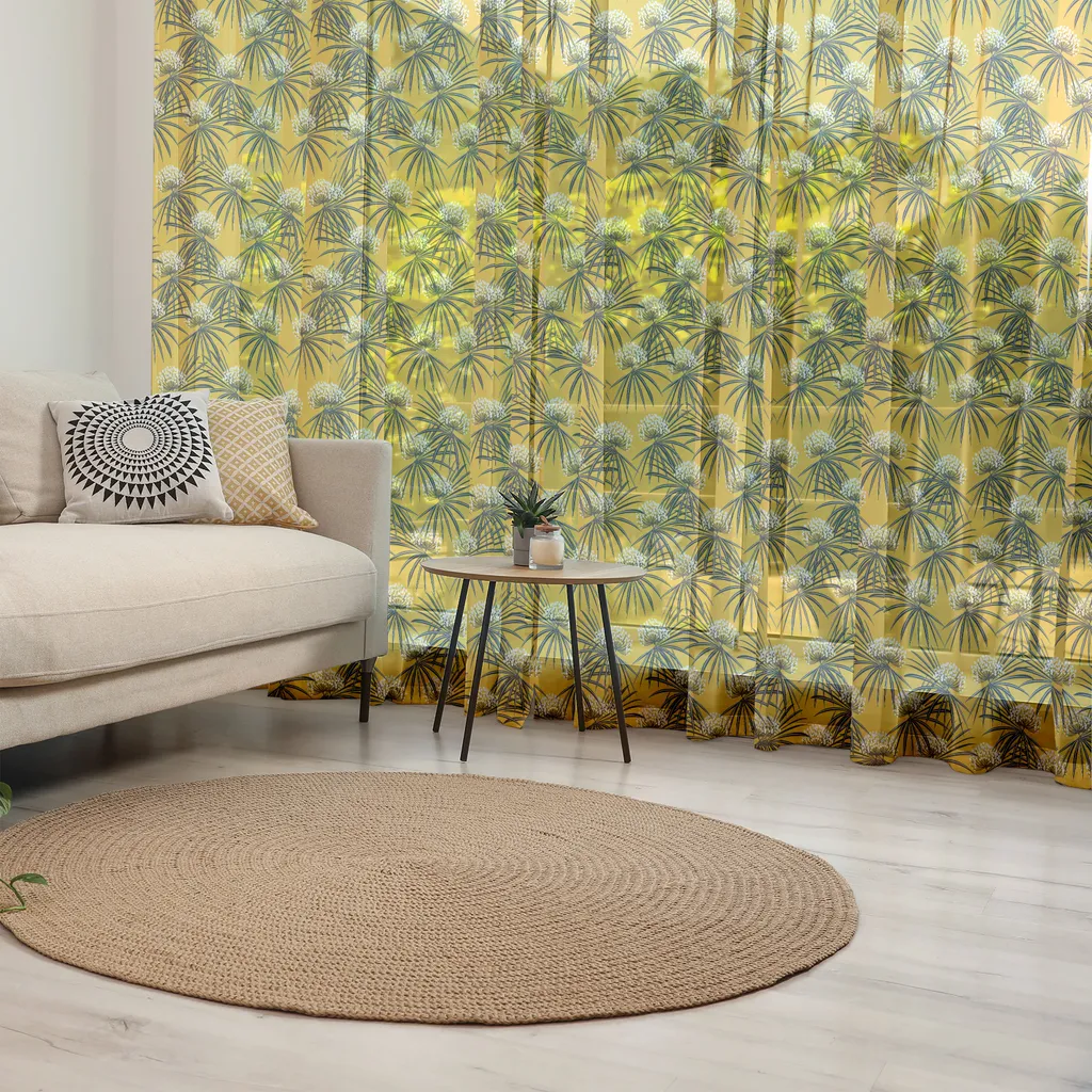 Décoration murale salon fleurs sauvages tapis mural textile 220x274cm