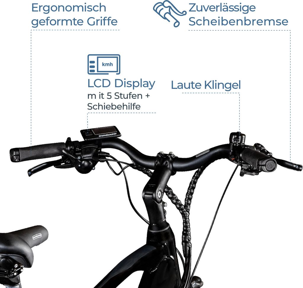 Zündapp Z810 E Bike Trekkingrad Herren ab 160 cm mit 24 Produktbild 6