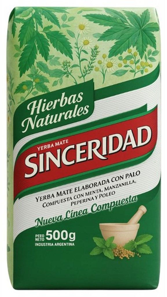 Yerba Mate Sinceridad, přírodní bylinný čaj, 500g (0,5 kg) Obrázek produktu 