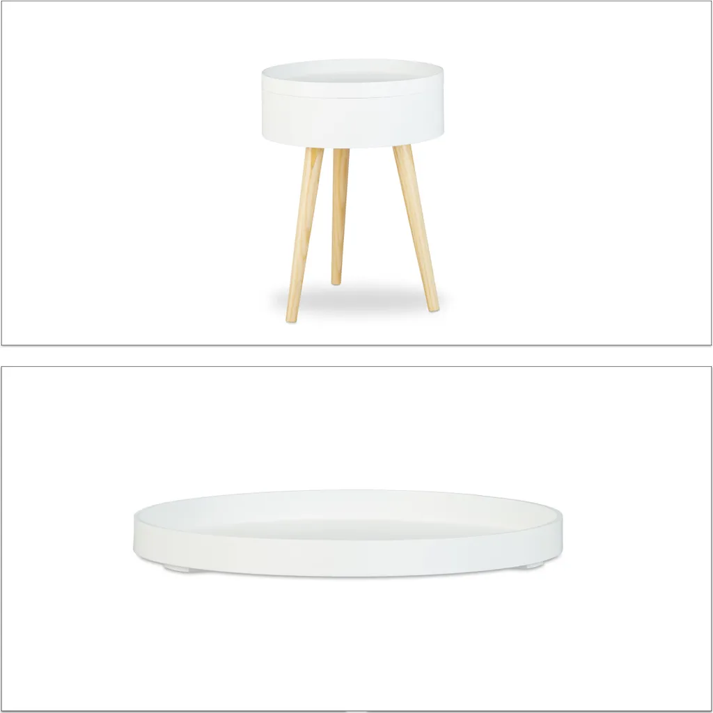 Table d'appoint scandinave stable pour petits espaces et studio moderne - 9