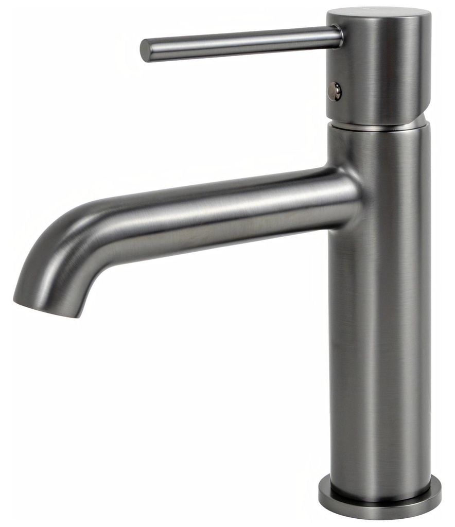 Avapax | Waschbeckenarmatur - Gun Metal Matt - Messing - Industrieller Stil - Abul111411