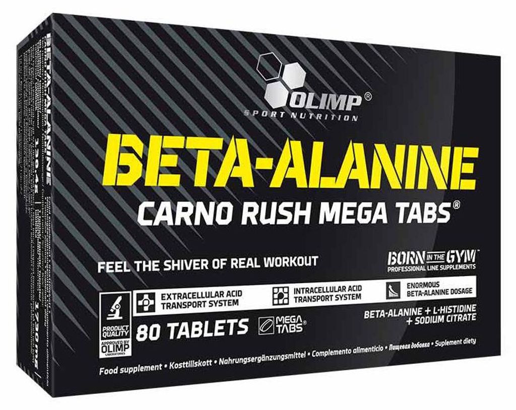 Beta-Alanine Carno Rush Mega Tabs (80 Tabs) Image du produit 