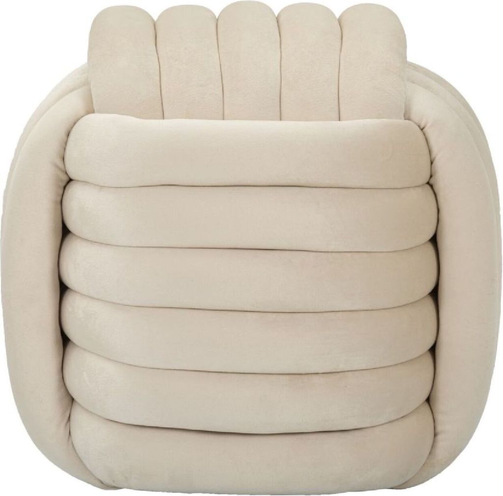 Mauro Ferretti Hocker Softy 45x45x45 cm creme