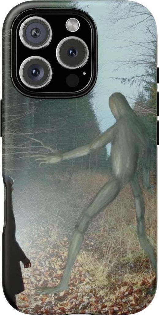 Geheimnisvolle Begegnung im dunklen Wald – Hülle Kompatibel mit iPhone 16 Pro