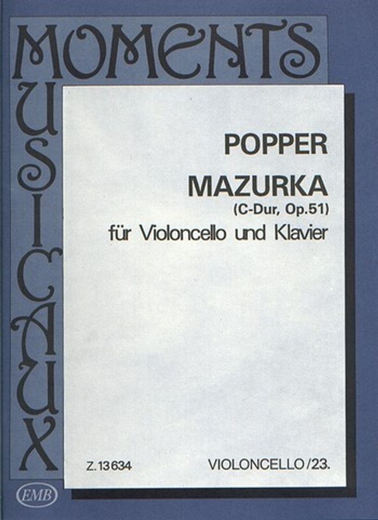 Mazurka C-Dur op.51 für Violoncello und Klavier