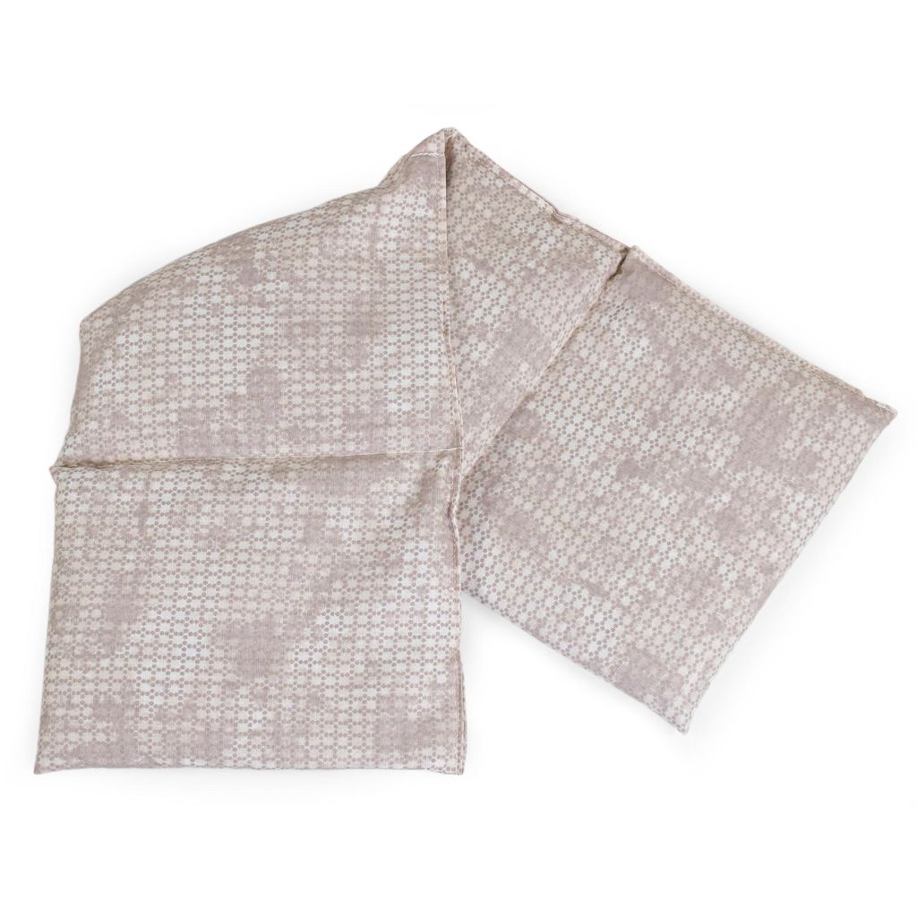 4-Kammer Kirschkernkissen 20x60cm groß - shabby-chic grau-beige - Wärmekissen & Kältekissen - Körnerkissen