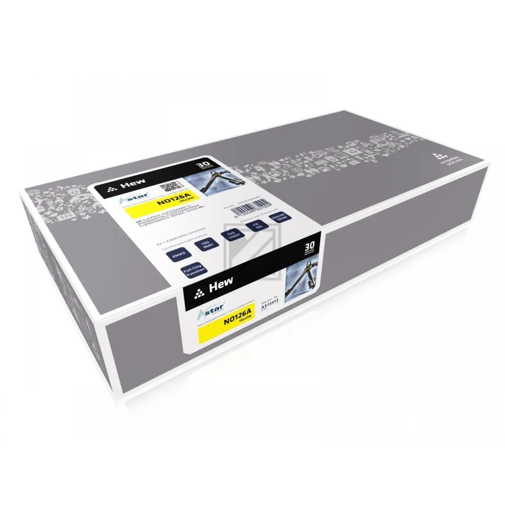 Toner Jaune Astar AS13312 Compatible - Cartouche Laser 1000 Pages