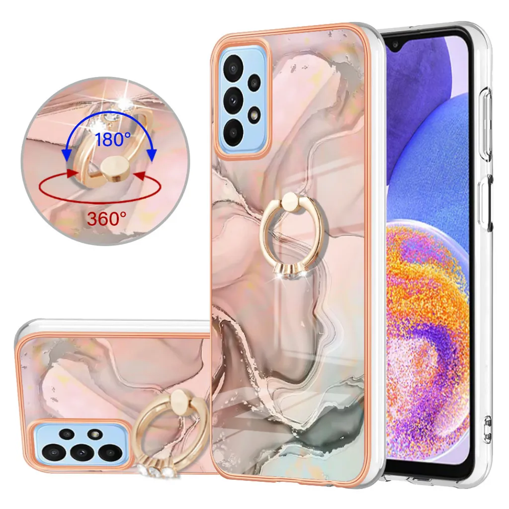 Migliore Custodia Samsung A13 4G Crème con Anello - Sicurezza e Stile