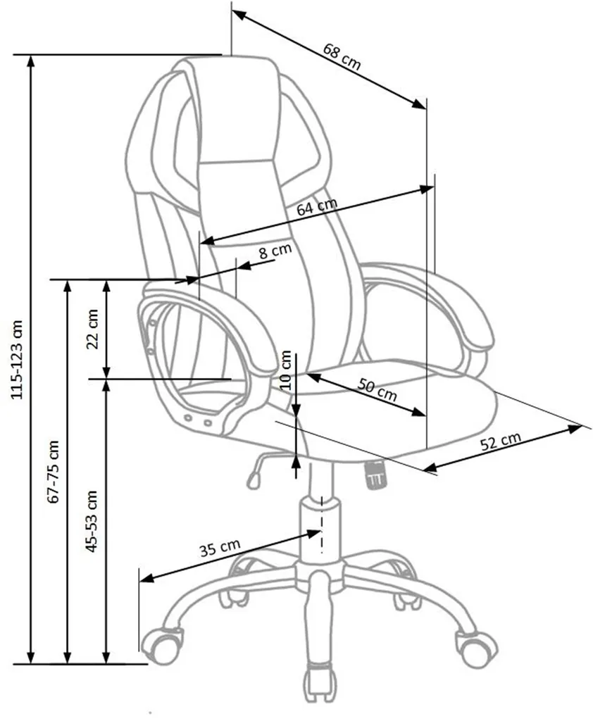 Fauteuil d'armoire Barton : la solution pour petits espaces et confort dos - 12