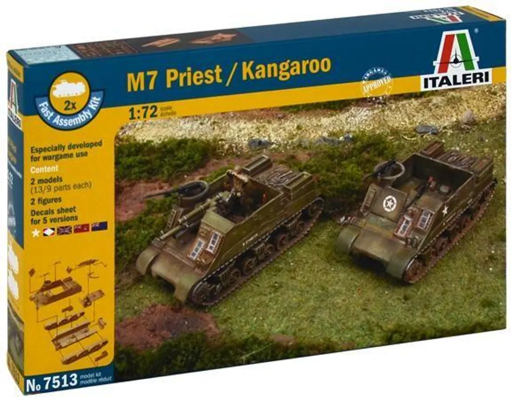 Maquette M7 Priest 105mm Italeri Haute Précision pour Collectionneur