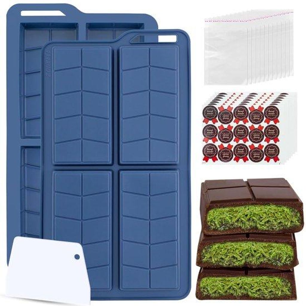Silikon-Chocolade-Set - 2er Set - 25x14x2.1 cm