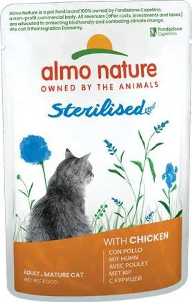 Almo Nature Poulet Stérilisé 70g : Recette Riche en Viande Fraîche