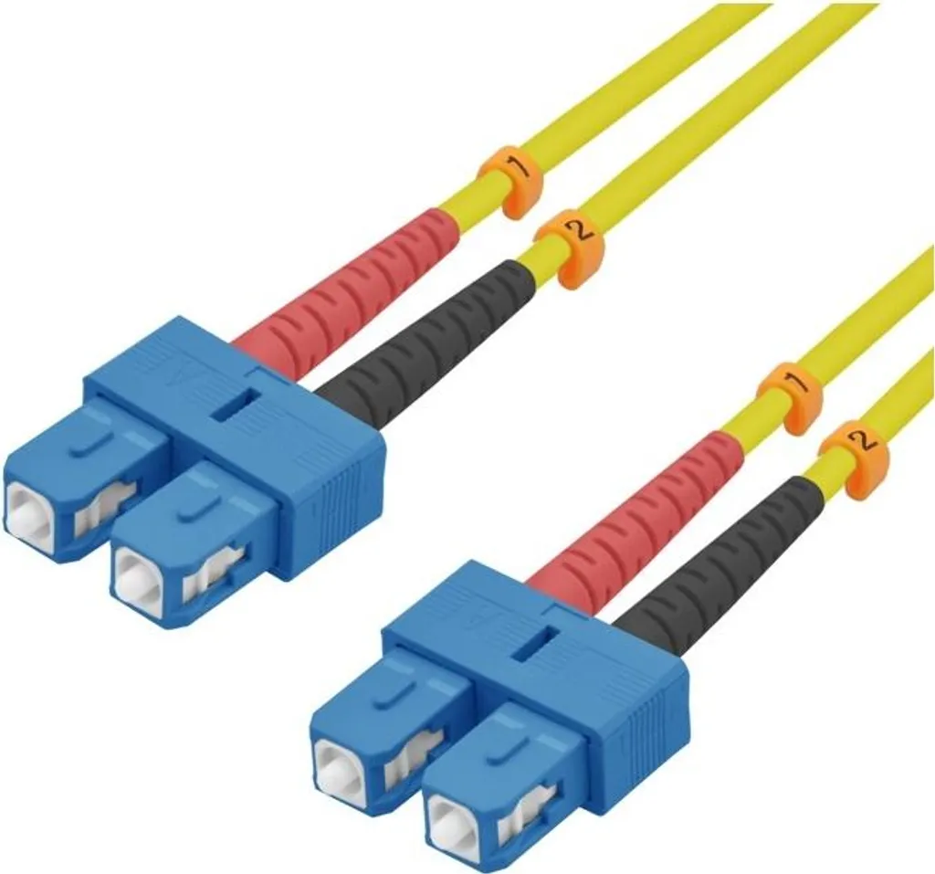 Cavo Fibra Ottica Helos 115809 OS2 SC-SC Duplex 1m - Alta Velocità