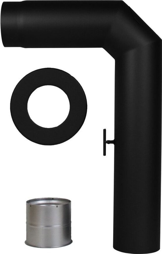 CONFUEGO Ofenrohr-Set 2x abgewinkelt (2x 45°) | Premium Produktbild 
