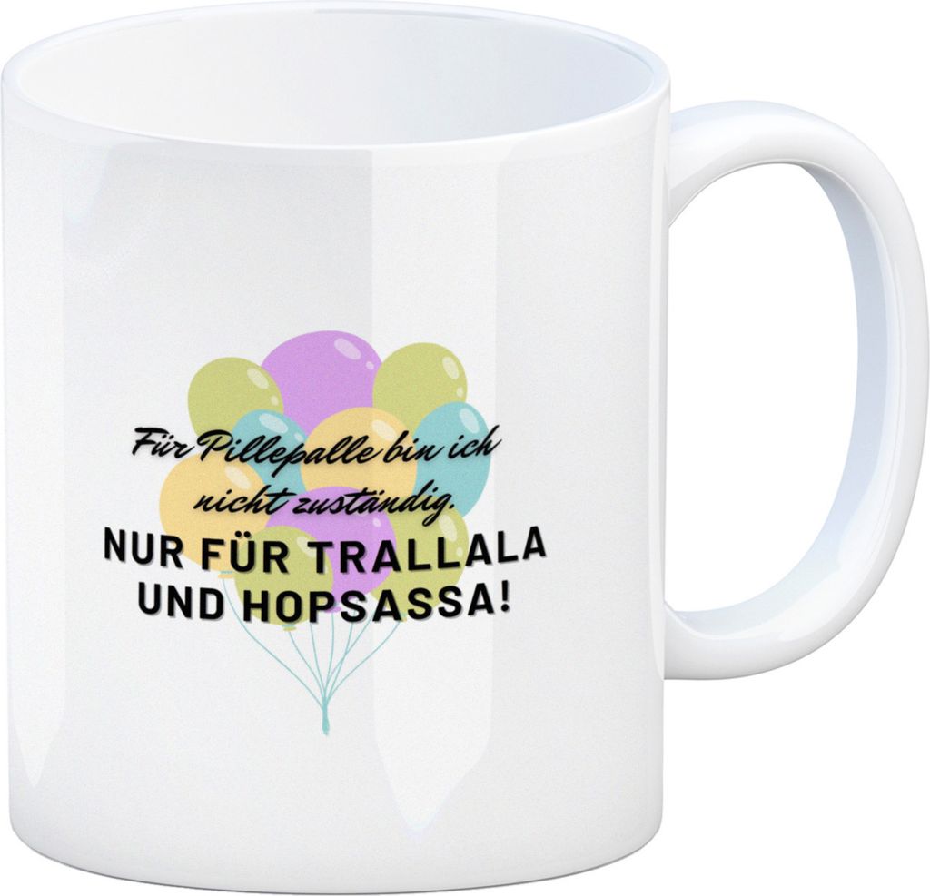 Pillepalle Kaffeebecher mit Ballons und Spruch