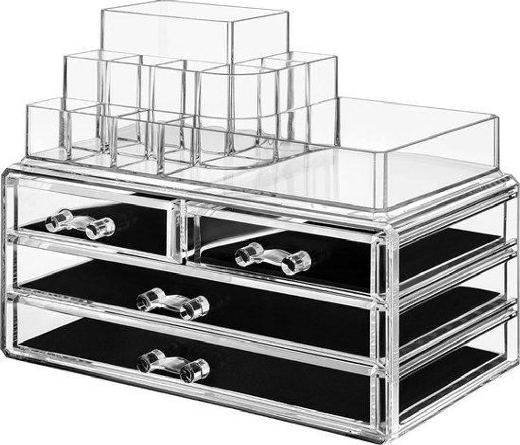 Kosmetik-Organizer, Schminkbox, rosa, klein