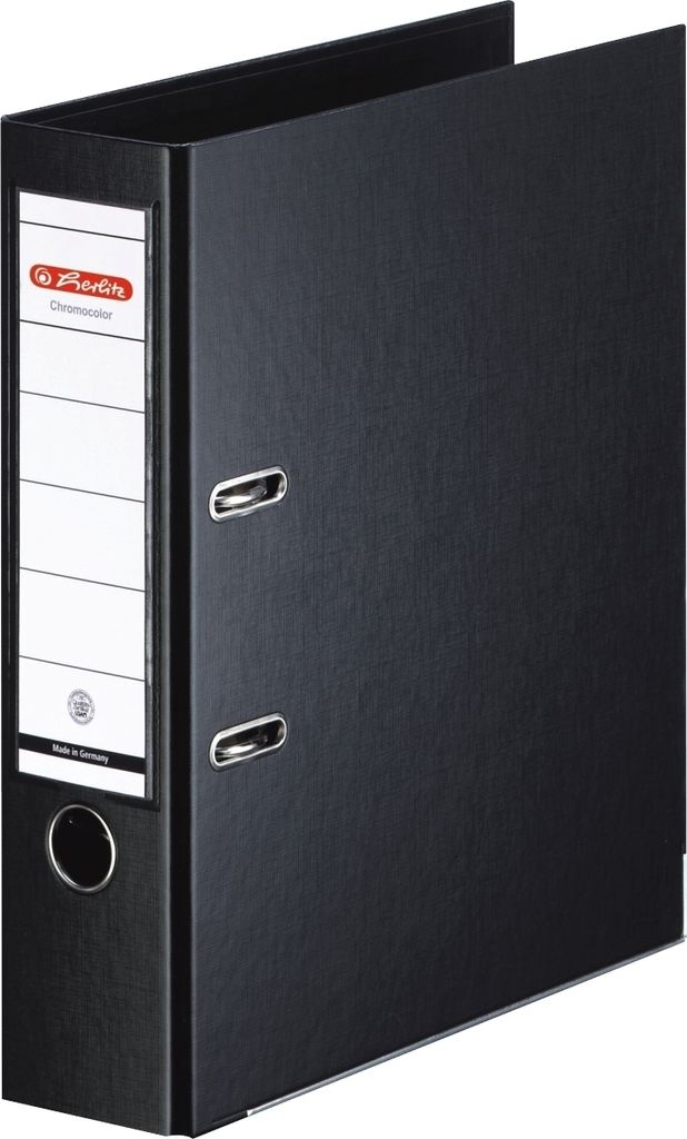 Ordner Kunststoff A4 maX.file protect plus 80mm schwarz Packung mit 10 Stück