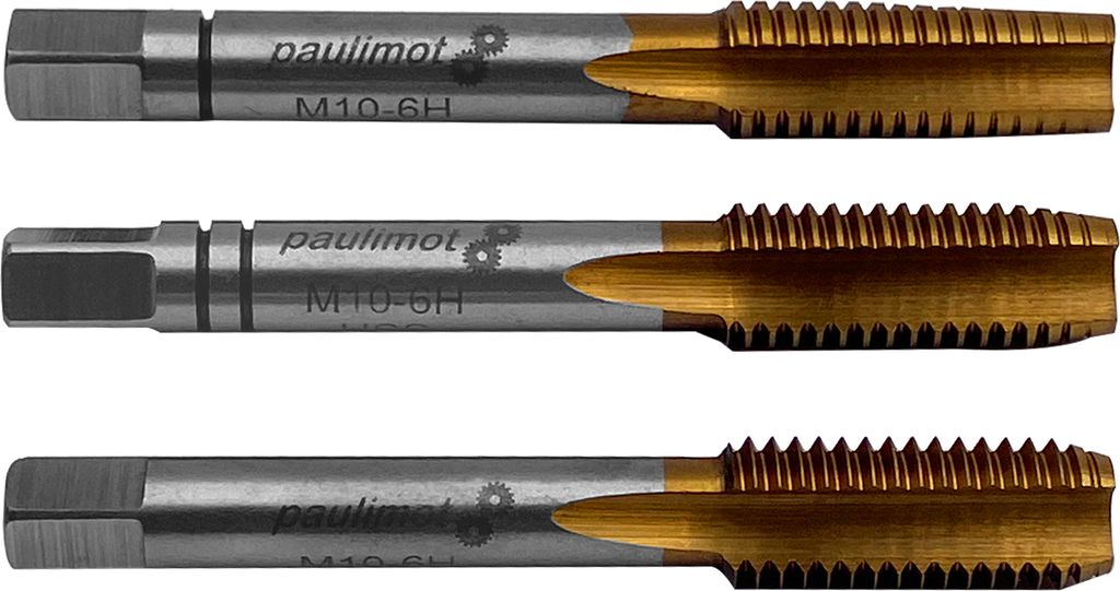 PAULIMOT Hand-Gewindebohrer-Satz M10x1,5 Produktbild 