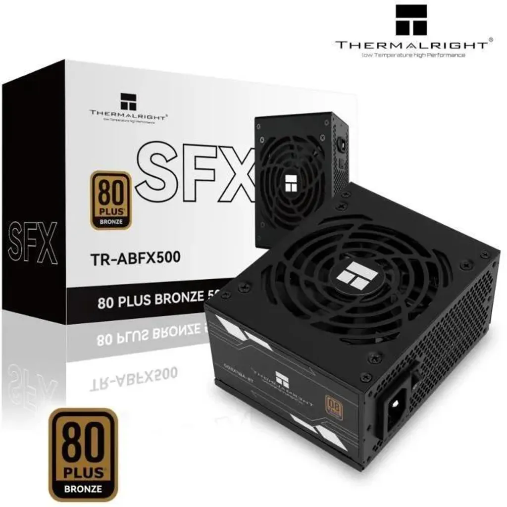 Alimentation 500W 80+ Bronze Thermalright ABFX Noir Silencieuse et Fiable