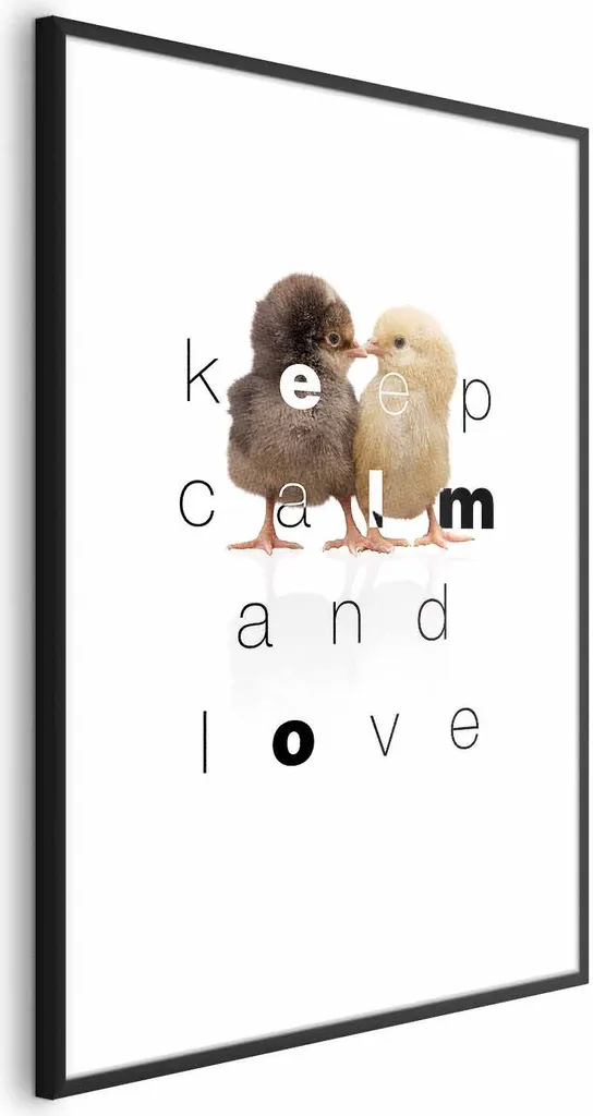 Poster Keep Calm 40x60 con Cornice Nera e Margine | Arredo Casa e Ufficio - 1