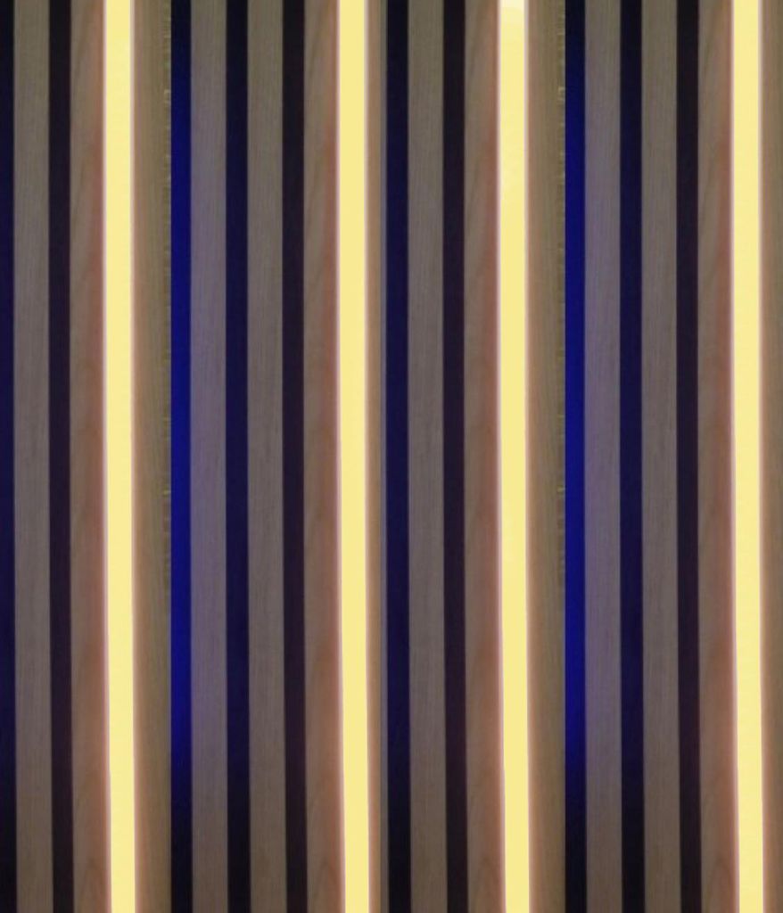 3558 LED Paneele Leuchte Warm Weiß-Kalt Weiß KS-weiß 4x100cm+ Fernb.