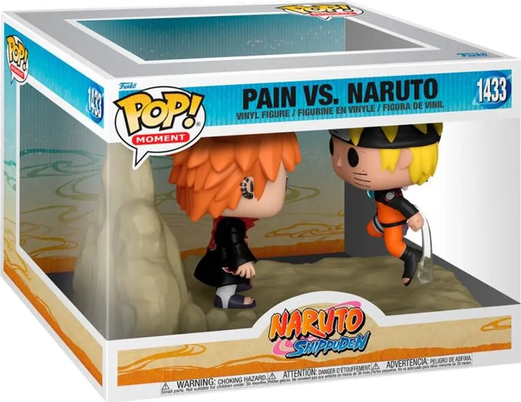 Statuette Naruto Shippuden Pain vs Naruto en PVC pour Fans de Mangas Japonais