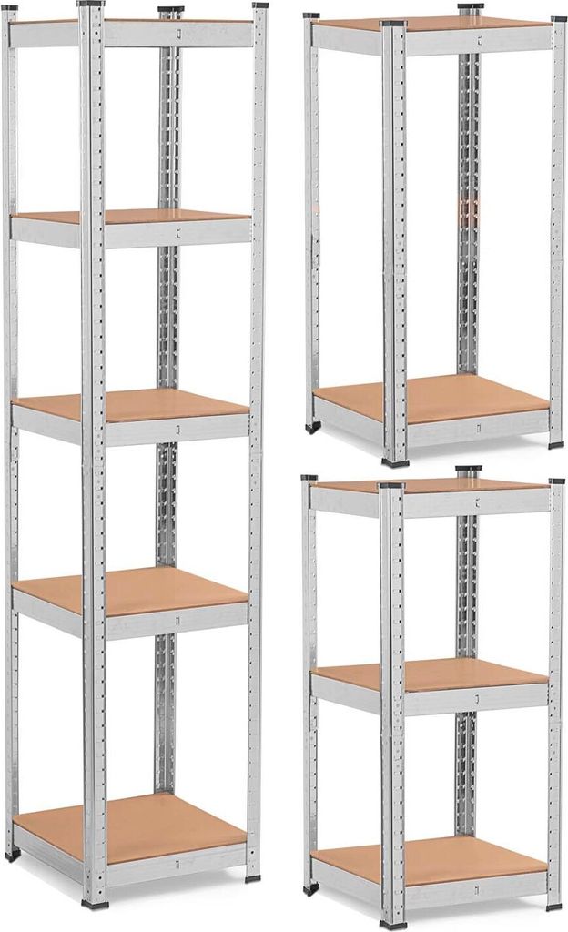 Humberg 180X40X40Cm 100Kg 2In1 Metall Storage Rack For Garage For Furnace For Storage