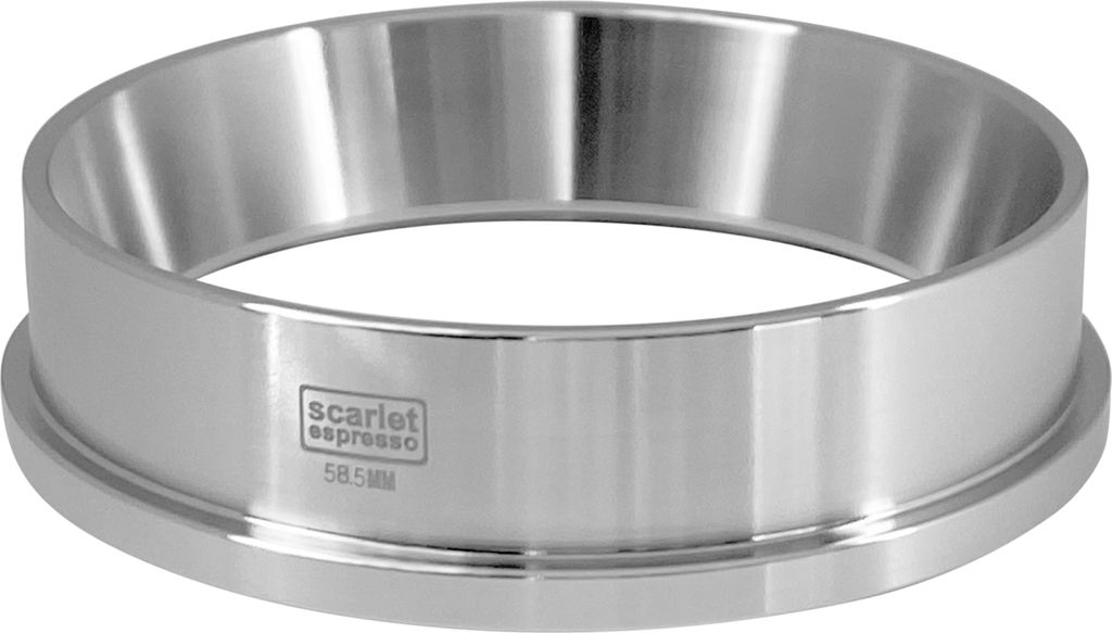 scarlet espresso | Präzisions-Trichter »Barista Cono Livello 58,5 mm« aus Edelstahl für Siebträger, Dosing Funnel Fülltrichter für Kaffeemeh...