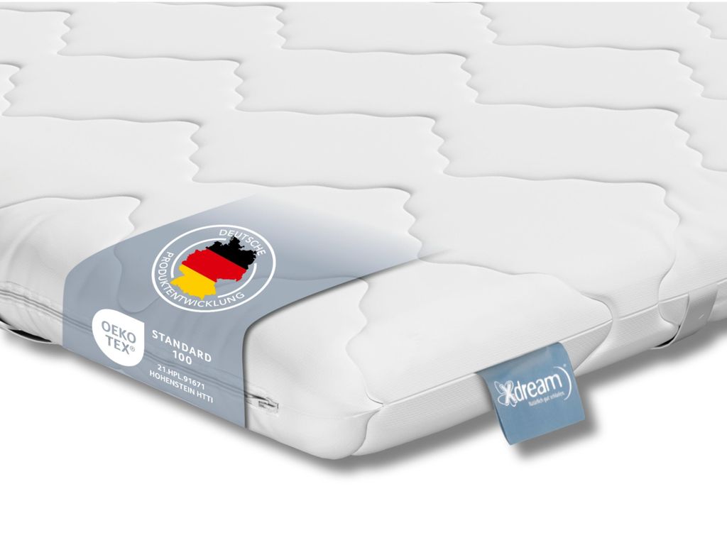 Ergonomischer Kaltschaum Topper | 80 x 200 | für alle Matratzen | XDREAM Pure Matratzenauflage