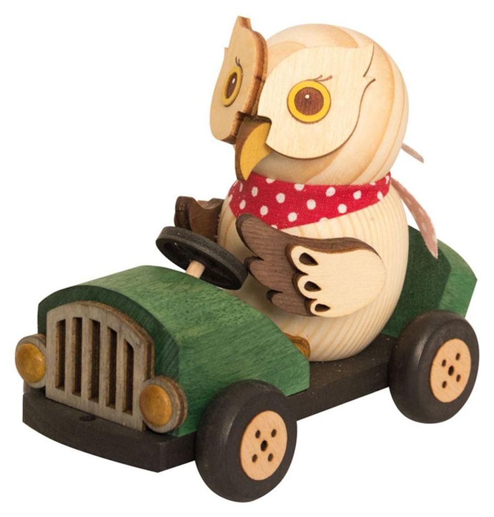 Drechslerei Kuhnert - Mini-Eulen aus Holz - im grünen Produktbild 
